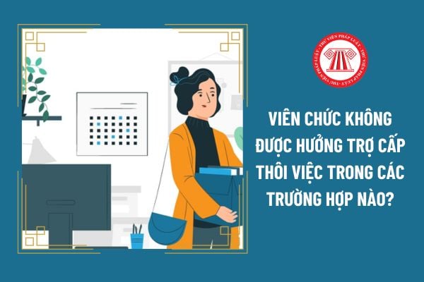 Viên chức không được hưởng trợ cấp thôi việc trong các trường hợp nào?