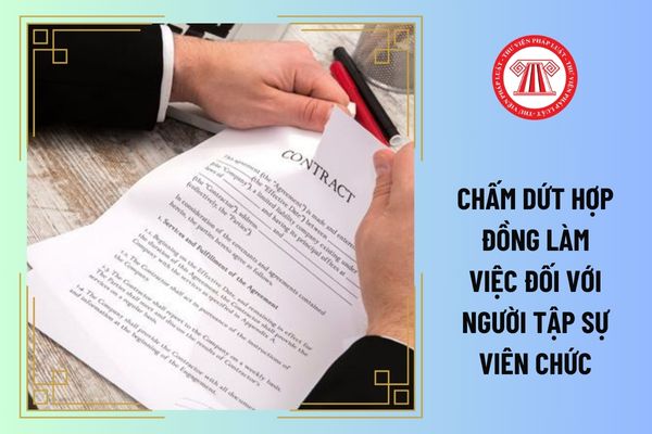 Sửa đổi trường hợp chấm dứt hợp đồng làm việc đối với người tập sự viên chức theo quy định mới nhất là gì?