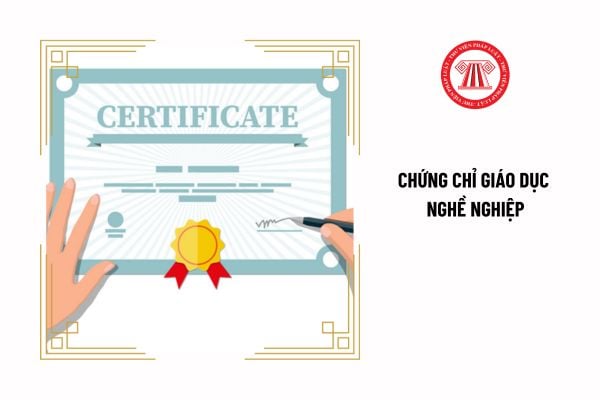 Chứng chỉ giáo dục nghề nghiệp được cấp cho người học khi nào?