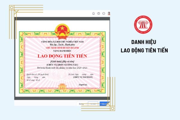 Cán bộ công chức viên chức được tặng danh hiệu Lao động tiên tiến khi đáp ứng điều kiện gì?