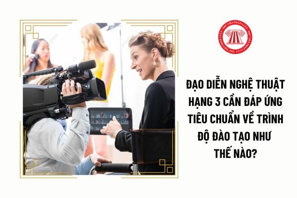 Đạo diễn nghệ thuật hạng 3 cần đáp ứng tiêu chuẩn về trình độ đào tạo như thế nào?