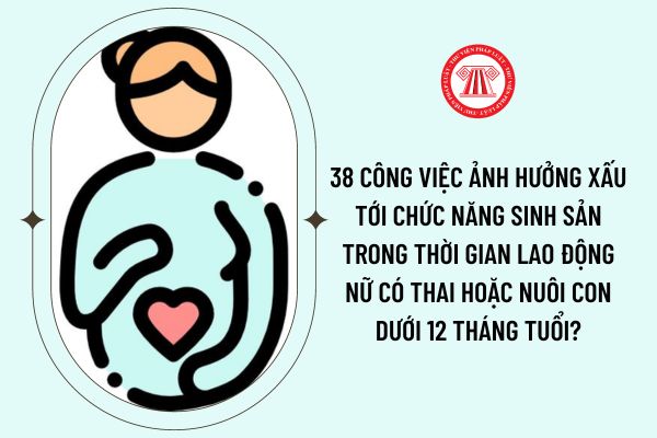 Cho tôi hỏi những công việc nào có ảnh hưởng xấu tới chức năng sinh sản và nuôi con của lao động nữ trong thời gian có thai hoặc nuôi con dưới 12 tháng tuổi? Câu hỏi của anh D.G (Đồng Nai).