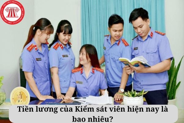  Cho tôi hỏi tiền lương của Kiểm sát viên hiện nay là bao nhiêu? Câu hỏi của anh D.T (Bình Thuận)