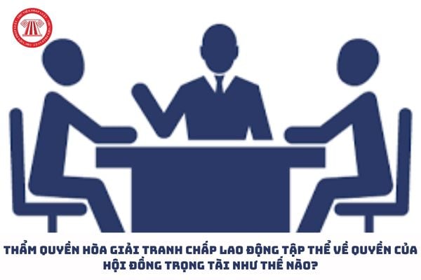 Thẩm quyền hòa giải tranh chấp lao động tập thể về quyền của hội đồng trọng tài như thế nào?