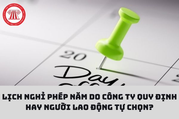 Lịch nghỉ phép năm do công ty quy định hay người lao động tự chọn?