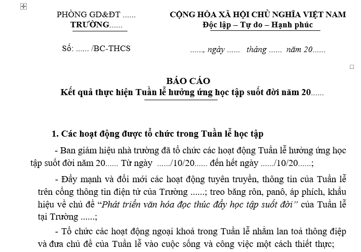 báo cáo Tuần lễ học tập suốt đời năm 2024 