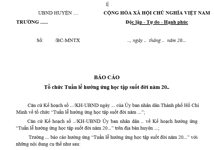 báo cáo Tuần lễ học tập suốt đời năm 2024 