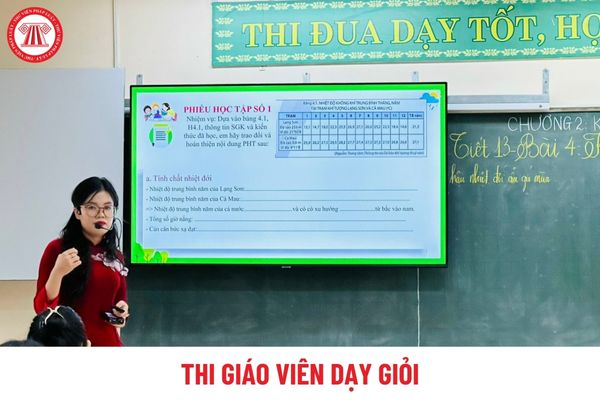 Giáo viên thi giáo viên dạy giỏi được giải quyết khiếu nại về kết quả thi bao lâu?