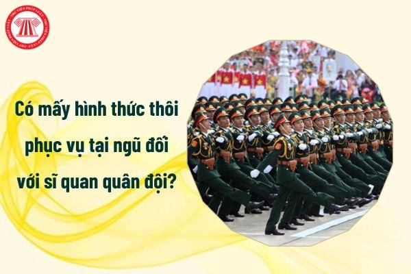 hình thức thôi phục vụ tại ngũ đối với sĩ quan quân đội