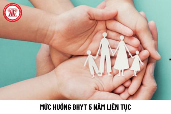 Mức hưởng BHYT 5 năm liên tục là bao nhiêu?