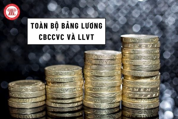 Chốt bảng lương 2025: 05 bảng lương cho CBCCVC và 02 bảng lương cho LLVT chính thức