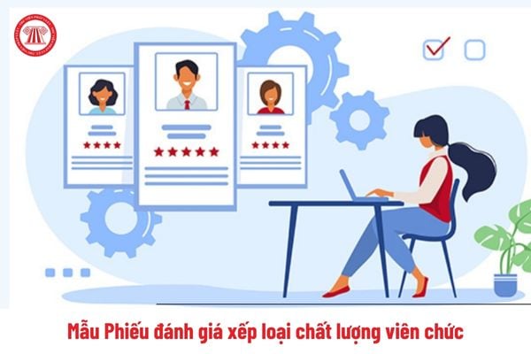 Mẫu Phiếu đánh giá xếp loại chất lượng viên chức cuối năm 2024 là mẫu nào?