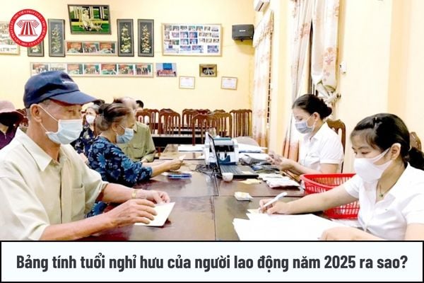 Bảng tính tuổi nghỉ hưu của người lao động năm 2025 ra sao?