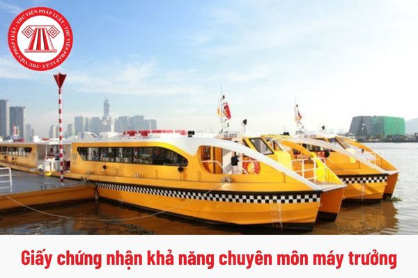 Thời hạn giấy chứng nhận khả năng chuyên môn máy trưởng làm việc trên phương tiện đường thủy nội địa là bao lâu?