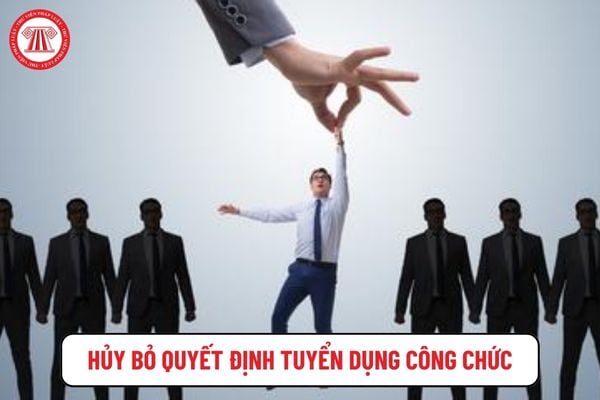 Người tập sự công chức có hành vi vi phạm thì sẽ đương nhiên bị hủy bỏ quyết định tuyển dụng đúng không?