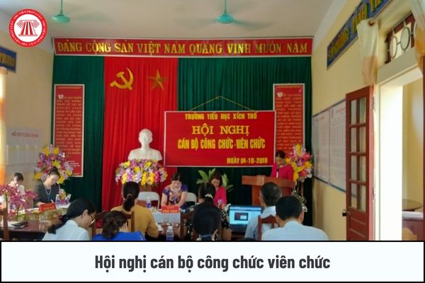 Hội nghị bất thường CBCCVC được tổ chức khi nào?