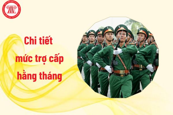 Đã có chi tiết mức trợ cấp hằng tháng sau khi tăng 15% cụ thể là bao nhiêu?