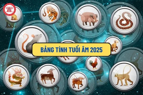 Bảng tính tuổi âm 2025 cho các năm sinh đầy đủ, chi tiết nhất? Con giáp tam tai 2025 và công việc của những con giáp này ra sao?