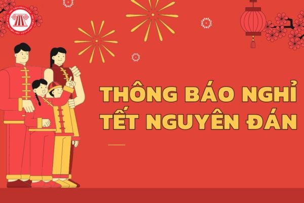 Mẫu thông báo nghỉ tết