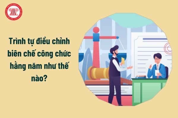 Trình tự điều chỉnh biên chế công chức hằng năm như thế nào?