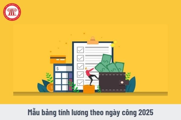 Mẫu bảng tính lương theo ngày công 2025 mới nhất? Trả lương cho nhân viên qua tài khoản có được không?