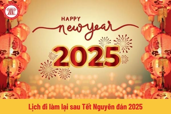 Lịch đi làm lại sau Tết Nguyên đán 2025 của người lao động và cán bộ công chức viên chức?