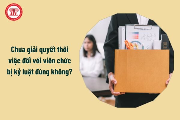 Chưa giải quyết thôi việc đối với viên chức bị kỷ luật đúng không?