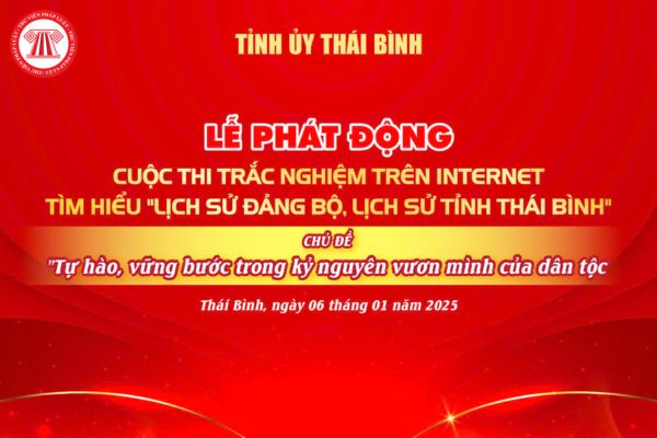 đáp án Tuần 3 Cuộc thi tìm hiểu Lịch sử Đảng bộ lịch sử tỉnh Thái Bình 2025