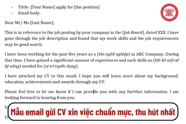 Mẫu email gửi CV xin việc chuẩn mực, thu hút nhất? Lương thử việc hiện nay bao nhiêu?