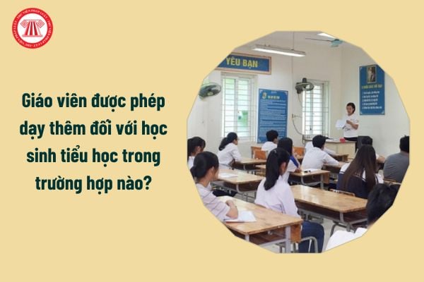 Thông tư 29 về dạy thêm học thêm của Bộ GD ĐT từ 14/2/2025 giáo viên được phép dạy thêm đối với học sinh tiểu học trong trường hợp nào?