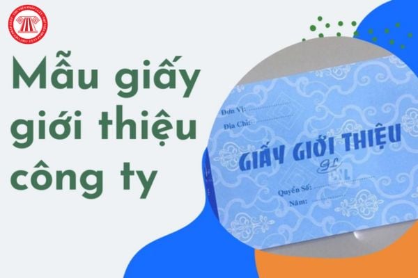 Mẫu giấy giới thiệu công ty 2025 thông dụng nhất