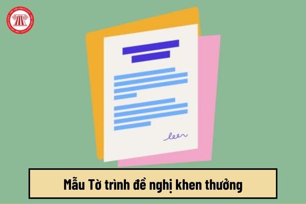 Mẫu Tờ trình đề nghị khen thưởng