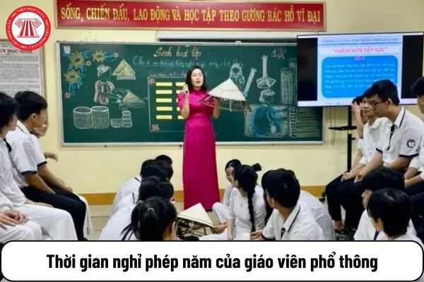 Thời gian nghỉ phép năm của giáo viên phổ thông năm học 2024-2025 được thực hiện trong thời gian nghỉ hè đúng không?