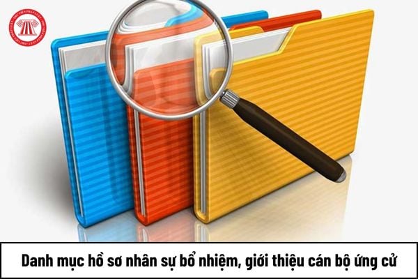 Danh mục hồ sơ nhân sự bổ nhiệm, giới thiệu cán bộ ứng cử