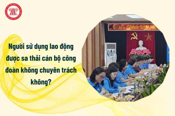 Người sử dụng lao động được sa thải cán bộ công đoàn không chuyên trách không?