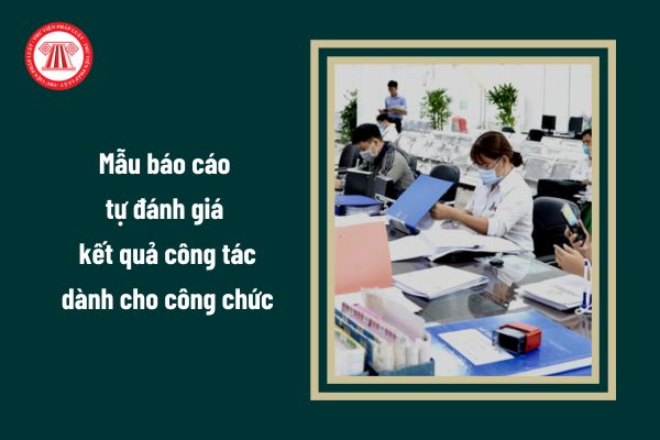 Mẫu báo cáo tự đánh giá kết quả công tác dành cho công chức