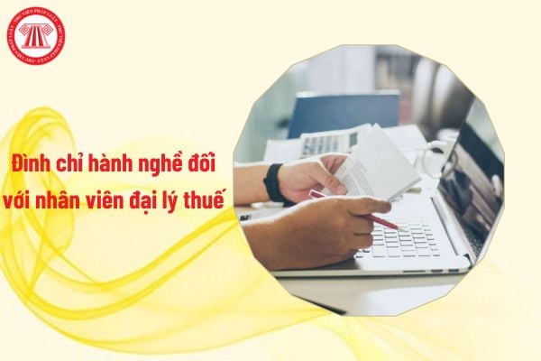 Các trường hợp đình chỉ hành nghề đối với nhân viên đại lý thuế là gì?