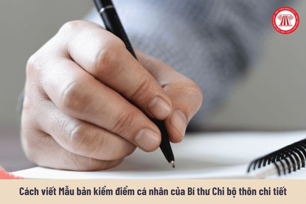 Cách viết Mẫu bản kiểm điểm cá nhân của Bí thư Chi bộ thôn chi tiết, đầy đủ nhất?