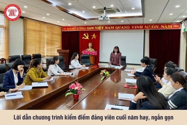 Lời dẫn chương trình kiểm điểm đảng viên cuối năm 2024 hay, ngắn gọn nhất?