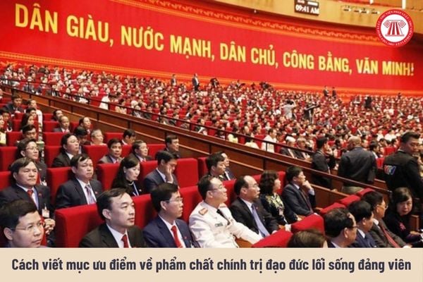 Cách viết mục ưu điểm về phẩm chất chính trị đạo đức lối sống đảng viên trong mẫu bản kiểm điểm cá nhân đảng viên