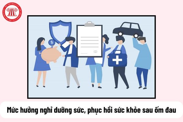 tính mức hưởng nghỉ dưỡng sức, phục hồi sức khỏe sau ốm đau