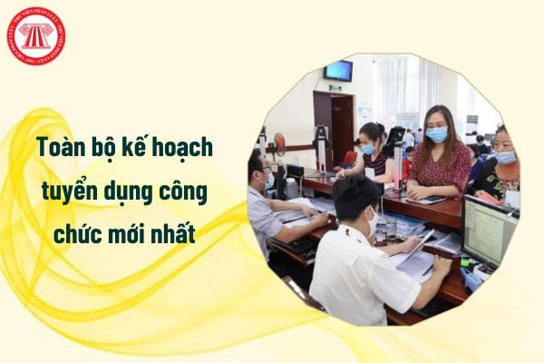 Toàn bộ kế hoạch tuyển dụng công chức mới nhất hiện nay bao gồm mấy nội dung?