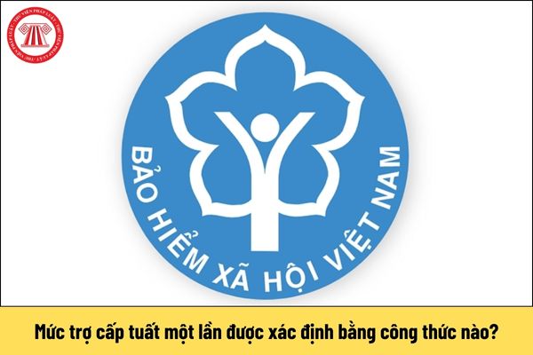 Mức trợ cấp tuất một lần được xác định bằng công thức nào?