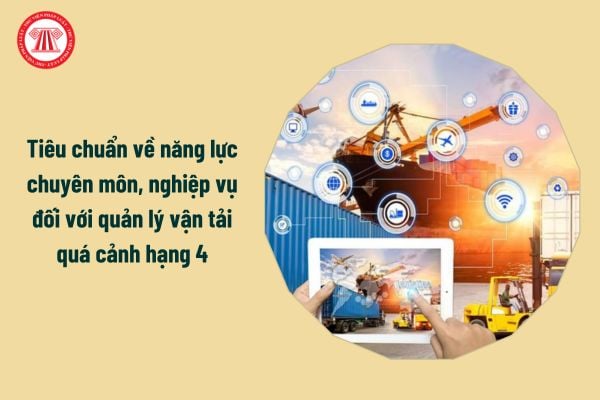 Tiêu chuẩn về năng lực chuyên môn, nghiệp vụ đối với quản lý vận tải quá cảnh hạng 4 từ 01/03/2025?