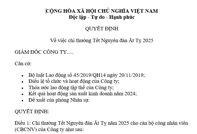 Tết Nguyên đán 2025