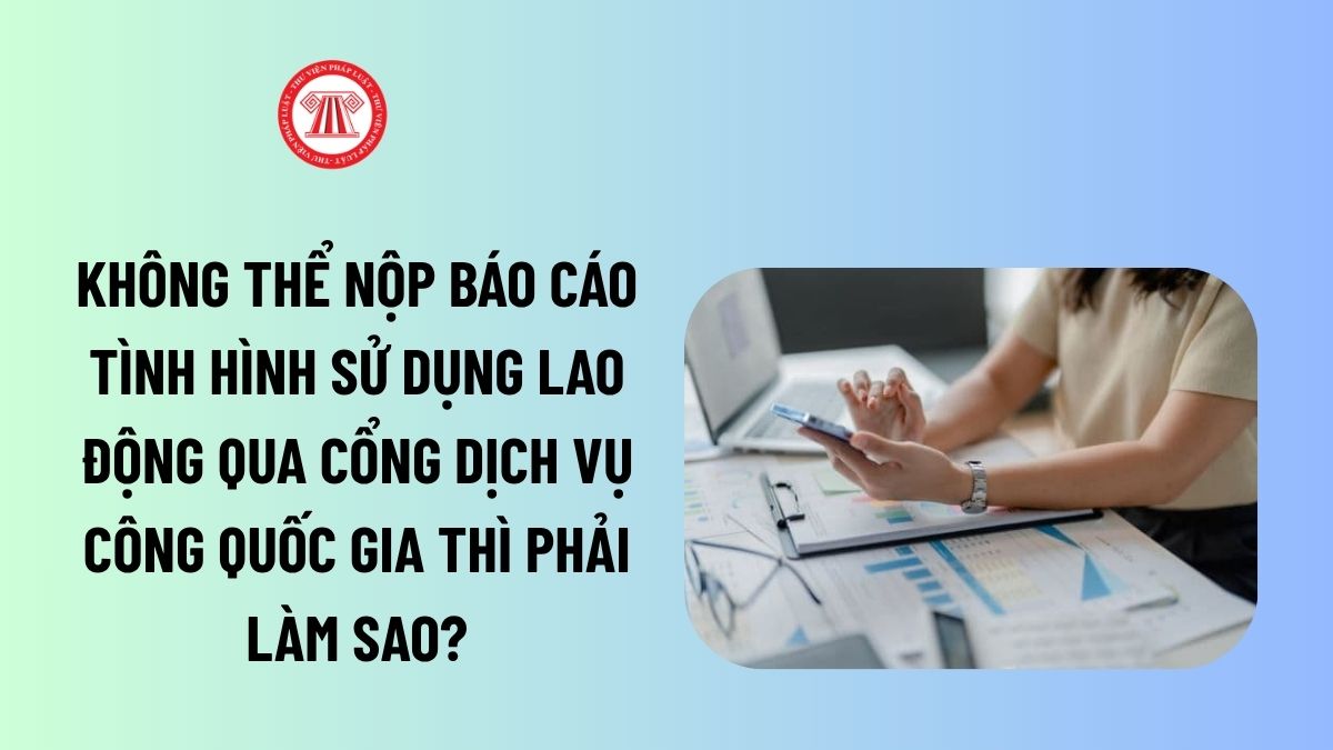 Không thể nộp báo cáo tình hình sử dụng lao động qua cổng Dịch vụ công Quốc gia thì phải làm sao?