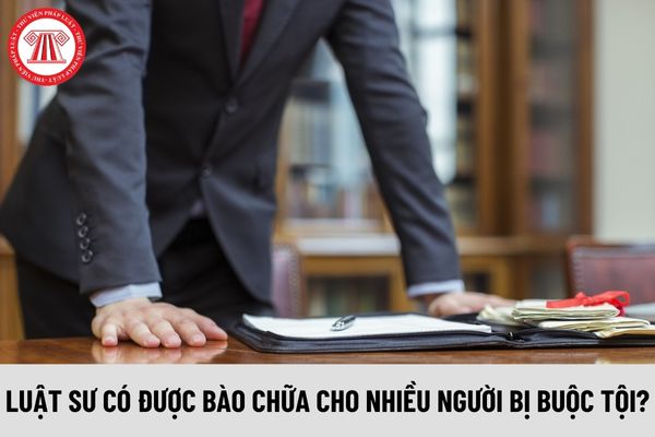 Luật sư làm người bào chữa cho nhiều người bị buộc tội trong cùng vụ án có được không?