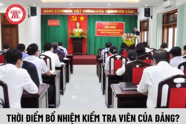 Thời điểm bổ nhiệm Kiểm tra viên của Đảng được quy định như thế nào?