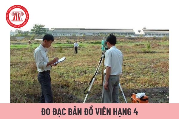 Đo đạc bản đồ viên hạng 4 cần đáp ứng tiêu chuẩn gì về chuyên môn nghiệp vụ?