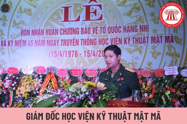 Giám đốc Học viện Kỹ thuật mật mã được áp dụng hệ số lương tương với cấp bậc quân hàm nào?